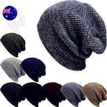 Men Women Unisex Warm Winter Ski Beanies Skull Wrap Rasta Stripe Knit Hats Cap