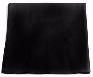 Women Men Retro Hip hop Cotton biker dance Paisley Bandana Hair Headband Wrap Solid Black