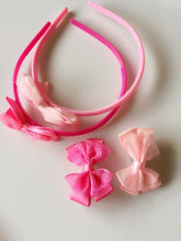 Girls Baby Toddlers Kids pink Children Princess ribbon hair Bow Clip/ band loop