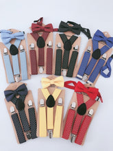 Children Party Costume Wedding Pants Dots Kids Suspender Brace Belt Clip Bowtie