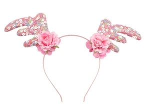 Women Girls Kid Christmas Deer Antlers Costume Ear Party Hair head band Headband