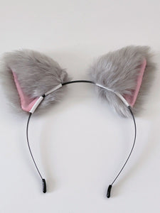 Women Children Fluffy Fur Cat Kitty fox animal Costume Ear Party Hair head band