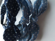 Women Lady Girls Denim Star Dots blue Wire Bunny Bow Party Headband Hair band