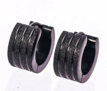 New Man Stainless Steel Frosted matte finish Hoop Earrings Piercings Gift him