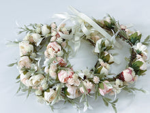 Womens Cream White Flower Leaf Party Wedding Beach Hair Crown Headband Garlands