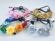 Women Girls Small Flower Party Beach Adjustable Crown hair headband Garland