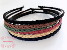 Women Girl BOHO Synthetic Suede Braided Thin Slim Hair head band headband Hoop