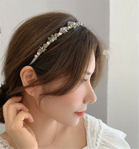 Women Girl Retro Bling Gem Crystal Bead Hairband Hair Head Band Headband Hoop