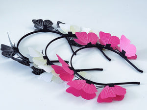Women Girls Fairy Party Butterfly Hair Band Headband Tiara Hoop Fascinator