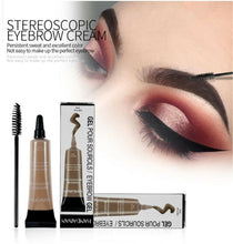 AU Waterproof Eyebrow Tattoo Lasting Liner Tint Liquid Gel Cream Tube Brush