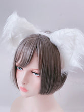 Women Fluffy long Fur Cat Kitty Fox Costume Animal Ear Party Hair head band