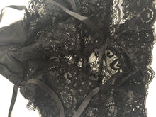 Women Lady Sexy Seductive Black high waist Lace Tie Underwear Pantie Knickers