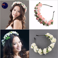 Women Flower Girl Fairy Wedding Festival Party hair head headband band Hoop