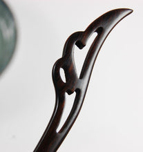 1x Women ebony wooden Oriental Updo Bun Styling boho hair Pin Stick Chopstick