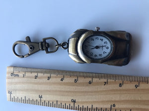 1PC Girls Boy Lady Car or Lucky Star Keyring Key Ring Pocket Watch Novelty Gift