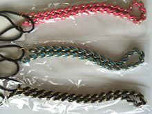 Women Braid BOHO Retro 70' 80' Suede Metallic Chain Headband Hair Cuff Head Band