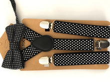 Children Party Costume Wedding Pants Dots Kids Suspender Brace Belt Clip Bowtie