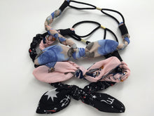Women Girl Retro Boho bow ear Braided scarf Stretch Hair elastic head band Wrap