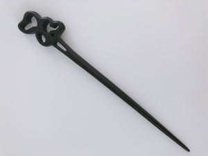 1x Women ebony wooden Oriental Updo Bun Styling boho hair Pin Stick Chopstick