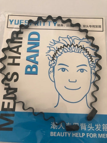 1x AU Men Man Women Yoga Wavy Metallic Sports Hair band Headband hoop Hairband Wave Design Headband