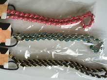 Women Braid BOHO Retro 70' 80' Suede Metallic Chain Headband Hair Cuff Head Band