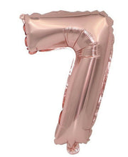 OZ 32" INCH 0-9 NUMBER Foil Birthday Party Rose Gold Pink Balloon Decoration NUMBER 7