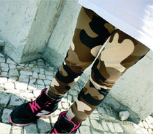 Girls Kids Children Army Military Camouflage Green Camo Pants Leggings 2-8yrs 120cm:4-5yrs