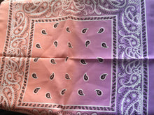 Women Men Retro Hip hop Cotton biker dance Paisley Bandana Hair Headband Wrap