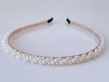 Women Girl layers Elegant Pearl Beads Hair Head Band Headband Party Tiara Hoop