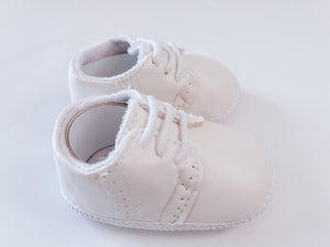 Baby Boy White Black Christening Wedding Formal Party Synthetic Leather Shoes