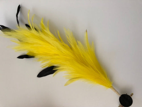 Women Girl Dance Feather Party Hair Head Wear Clip Pin Accessory Fascinator Yellow