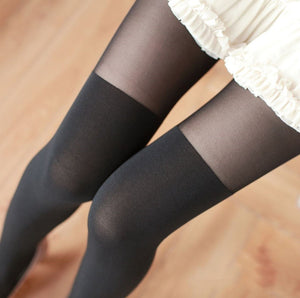 NEW Women Lady Sexy Fake Over Knees Thigh high Look Stockings Pantyhose hosiery