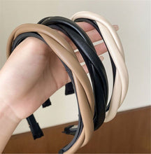 NEW Women Girls Boho Chic Braided Synthetic leather Hair Headband Head Band hoop