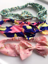 Women Lady Girl 70' 80' Retro Party bow Chiffon Headband Head Hair band Scarf