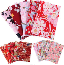 5x Craft Japanese Pattern Fabric Cloth Pieces Sewing Patchwork Wrap Material