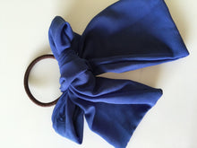 Women Girls School Office Lady Chiffon Bow Ribbon Ponytail Hair band Holder