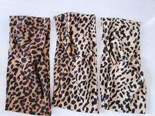 Women Retro Leopard Animal Pattern Cross Bandana Hair Head Band Headband Wrap