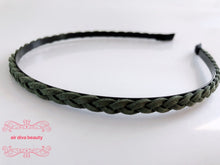 Women Girl BOHO Synthetic Suede Braided Thin Slim Hair head band headband Hoop