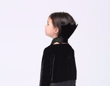 Kid Girl Children Fancy Halloween Party Black Witch Vampire Costume long Dress