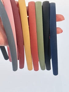 Women Girl School Matte Polished Simple Plastic Hair head band headband Hoop