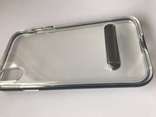 Iphone X Clear Stand Support Silicone TPU Soft hard edge Case Protector Cover