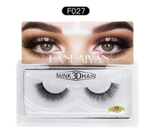 AU Women 3D Natural Look Long Volume Fake MINK Hair False Eyelashes Extension F027