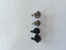 Man Lady Skeleton hand 316L Surgical Stainless Steel Titanium Earrings Stud