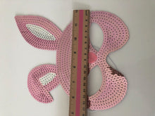 Women Girl Sequins Shine Bling bunny Rabbit Easter Party Fancy Eye Face Mask