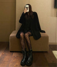 Women Fancy Gothic Flower Floral Fancy Retro Pantyhose Fish Net Stockings Tights