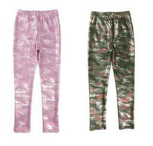 Kids Girl Children Fleece Plush Camo Military Army Party Skinny Pants leggings