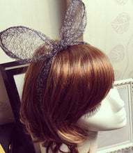 Women Lady Wire adjustable bunny Rabbit ears Bow Hair band headband costume Prop