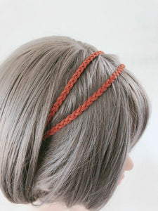 Women Girl Braided suede leather Bohemian Braided Beach hair band headband Wrap