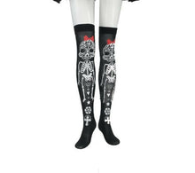 1 Women Girl Halloween Costume Party knee thigh high Long socks Stockings tights