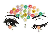 Women Crystal Acrylic Bling Gems Shell Fairy Fancy Face Eye Sticker makeup art